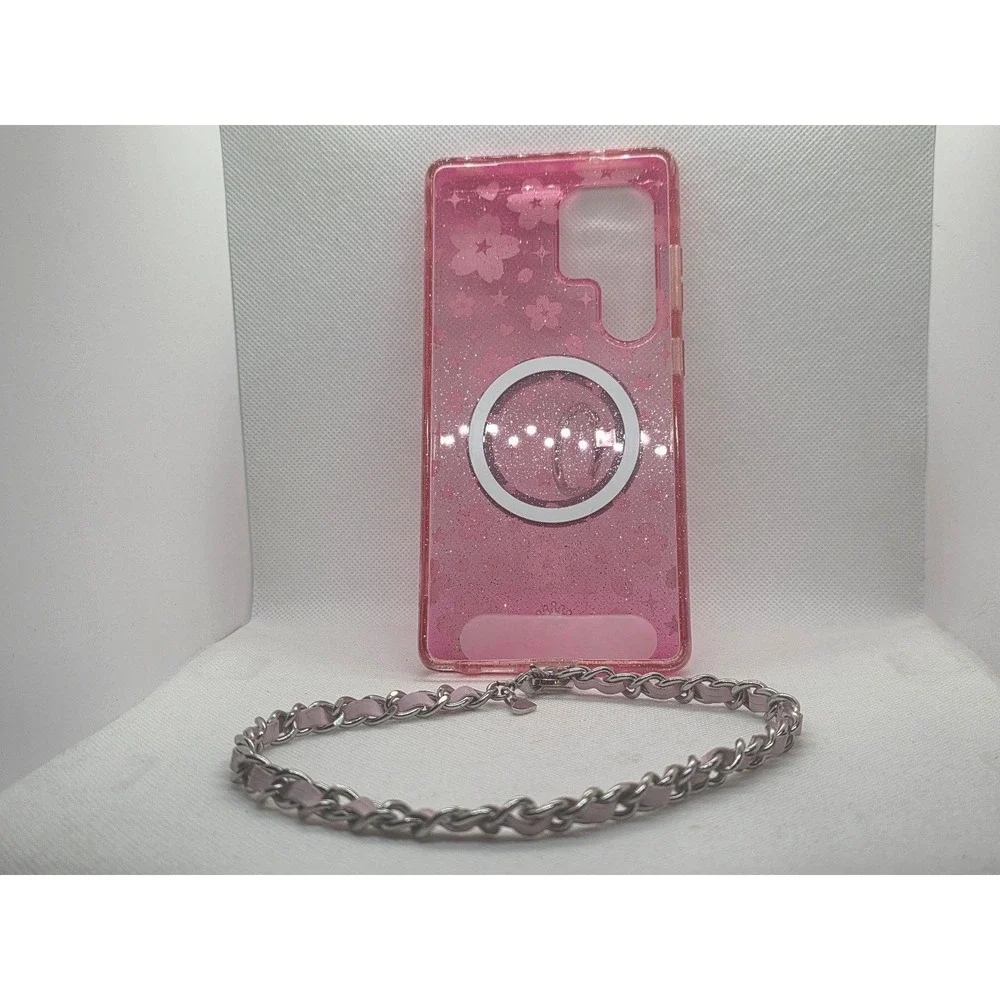 Velvet Caviar Cherry Blossom Glitter Samsung Galaxy S25 Ultra Case & Set USED